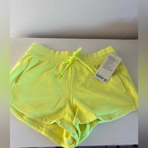 Lululemon Shorts High Rise - Highlighter Lemon Size 12 NWT